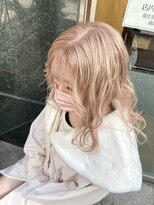 ダブルカラーブリーチカラー髪質改善ストレート