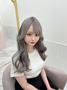 リルミー ミュエナ 大須 矢場町(Lilme myuena) シルバー×ブラック　ポイントエクステ