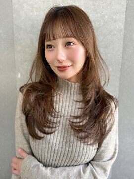 ロンドウル 熊本(Lond ulu) トレンド感抜群!!!ふんわりレイヤーカット×艶髪透明感カラー