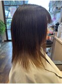 ミディアム×縮毛矯正