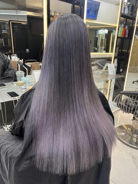 ラピス 渋谷本店(Lapis) ホワイトラベンダーバレイヤージュカラー/外国人風/髪質改善