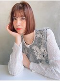 Aimee 町田 丸みボブ×マロンブラウン