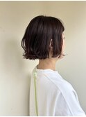 秋色カールボブ
