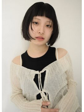 ハニーマスタード(HONEY MUSTARD) オン眉レイヤーボブ