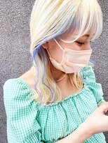 デコラ DECOR&nbsp;ホワイトブロンド×ブルーインナー