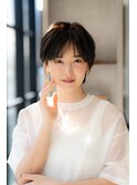 20代30代◎ショートレイヤー・地毛風ベージュブラウンカラー