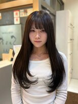 ヘアアンドメイク シークネクスト(HAIR&MAKE SeeK NEXT) 地毛風ブラック×ツヤ感ロングレイヤー
