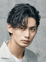 フィフス 大分(fifth)&nbsp;大分フェザーパーマメンズカットラウンドマッシュセンターパート