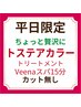 【カラーのみ/ちょっと贅沢に】トステアカラー+Tr+Veenaスパ15分※ロング別