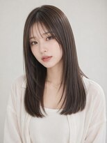 ソイン キタガタ ヘア(so-in kitagata) 艶ストレートロング × ダークグレージュ