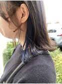 イヤリングカラー×ディープブルー［30代40代50代］