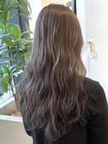 小顔オリーブカラーボブルフハイライトカラークールショート