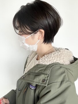 モリオフロムロンドン 原宿本店(morio from London) 【morio 原宿】大人ショート ダークアッシュ 外国人風 小原