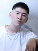 お洒落ボウズスキンフェードバーバースタイル刈り上げショート