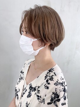 アイティーバイアルバム 松戸店(IT by ALBUM) ショートボブ_ミニウルフテラコッタくすみブルー_ba327401