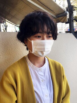 カーサ バイ ハミュウ たまプラーザ(CASA by Humium) 20代30代40代◎小顔ハンサムショート×アッシュブルーブラック