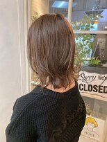 アミュレ(Amule)&nbsp;2024人気ヘア◎ゆるレイヤーウルフミディアム艶ブランジュカラー