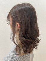 フロート 小阪店(float)&nbsp;髪質改善トリートメント_マロンベージュ Aラインボブ かきあげ