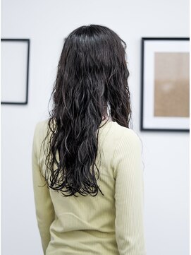 ノード(NODO) 黒髪ロングヘアのニュアンスウェーブ♪