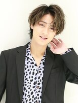 リップス 栄(LIPPS)&nbsp;ハイライトメッシュミディアムヘアーアップバング無造作