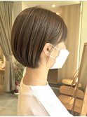 ショートボブ20代30代40代イヤリングカラー大人可愛い
