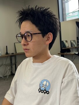 エルマーク 梅田(L-MARK) スパイキーショートザクザクショートアップバングツーブロック