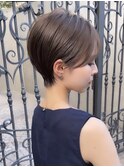 新宿ショート/ショートボブ/ぱつっとボブ/白髪ぼかし/髪質改善