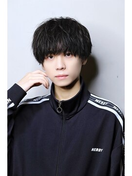 リップス 二子玉川店 (LIPPS) 黒髪無造作丸みマッシュ