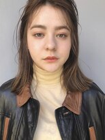 アンドレイ 表参道(andrey)&nbsp;[ANDREY]グレーベージュ/レイヤーロング/前髪パーマ黒髪カタログ