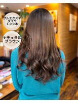 ヘアーメイク ダンス(hair make DANCE) プルエクステ１００本　ミディアムからロングへ　ブラウン系