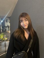 アルカナ 明治神宮前原宿(ARCANA)&nbsp;フルバングレッドブラウン似合わせカットカルマパーマ