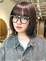 ノイカーム(noi Calm)&nbsp;顔周りレイヤーカットグレージュカラーくびれボブショートカット