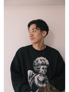 フェイヴィーズ(FavyS) センターパート メンズパーマ ニュアンスパーマ 大阪美容室