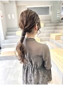 タイトめ編みおろしアレンジ