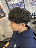 波巻きパーマ