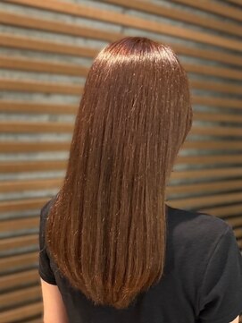 イヴ 新浦安店(Eve) 大人女子うるツヤロングカーキベージュブラウンうるツヤ