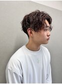 波巻きパーマ
