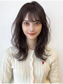 ふんわりナチュラルカール似合わせ小顔前髪カット