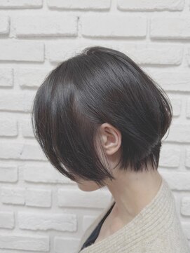 ビランチェ 池袋(bilancia) 小顔ショート/丸みショート/グレージュ/ブリーチなし/池袋