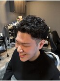 七三ツーブロパーマ