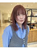 ... 顔周りlayer × coral orgnge ...