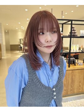 ルーイ(LOUIE) ... 顔周りlayer × coral orgnge ...