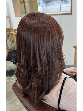 ラメル(RAMEL) レイヤースタイル+春カラーのピンク