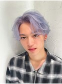 ☆ホワイトラベンダー/フェザーショート/韓国風/池袋東口