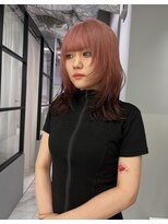 ヴァイス 新宿店(VAICE)&nbsp;ピンクベージュ×ルーツカラー×レイヤーカット