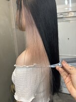 ファビ 渋谷(Fab)&nbsp;くびれヘア/暗めカラー/アプリコットオレンジ/縮毛矯正