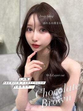シティ(CITY) ブラウンカラー 透明感カラー 韓国ヘア レイヤーカット