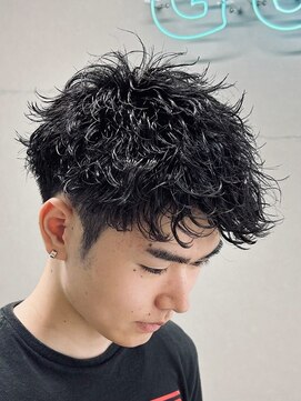 ジーニー 新百合ヶ丘(Genie) ダークアッシュニュアンスパーマ韓国マッシュベリーショート