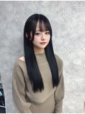 イメチェン/レッドブラウン/フルバング/似合わせカット/八王子駅