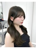 前髪顔まわり韓国ヘアレイヤーカットサイドバンク2wayバンク韓国